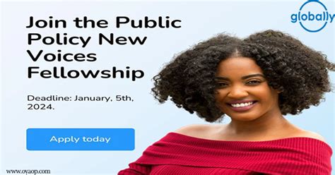 Public Policy New Voices Fellowship Program Oya Opportunities