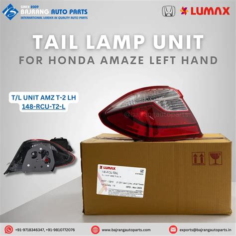 Honda Amaze Lumax Tail Lamp Unit Rcut L At Rs Piece In New