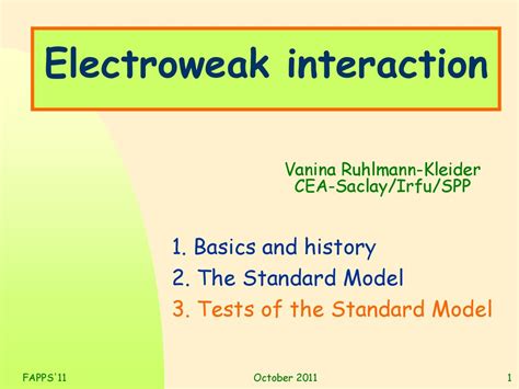 Electroweak Interaction Ppt Download