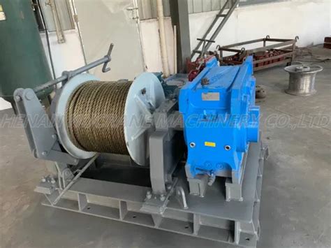 Industrial Marine Double Drum Waterfall Hydraulic Winches 25 Ton