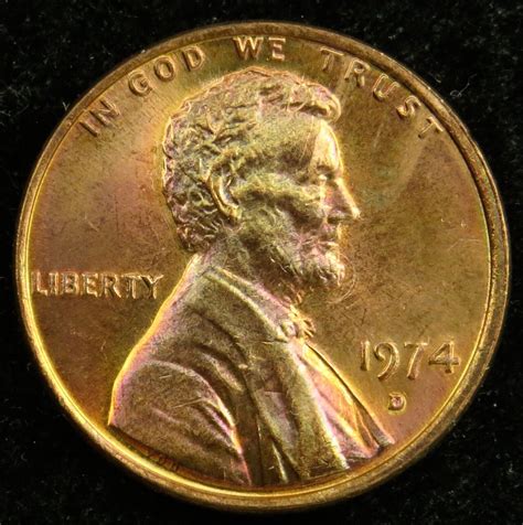 Mavin 1974 D Uncirculated Lincoln Memorial Cent Penny BU C05