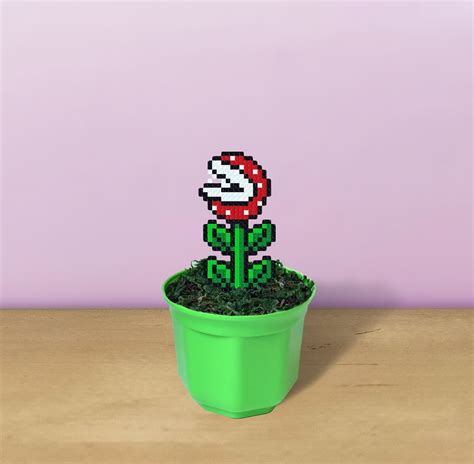 Bit Piranha Plant And Mario Handcut Papercraft On Behance