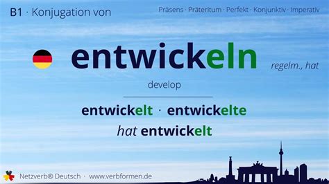 Konjugation Des Verb Entwickeln Alle Zeitformen Lernen Bersetzung