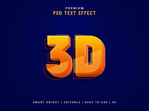 D Modern Realistic Text Effect Generator On Behance