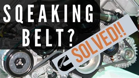 How To Fix A Squealing Serpentine Belt On Your Car Or Truck Youtube