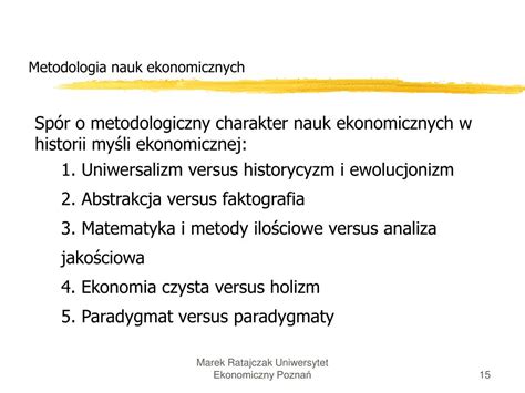 PPT Metodologia Nauk Ekonomicznych PowerPoint Presentation Free