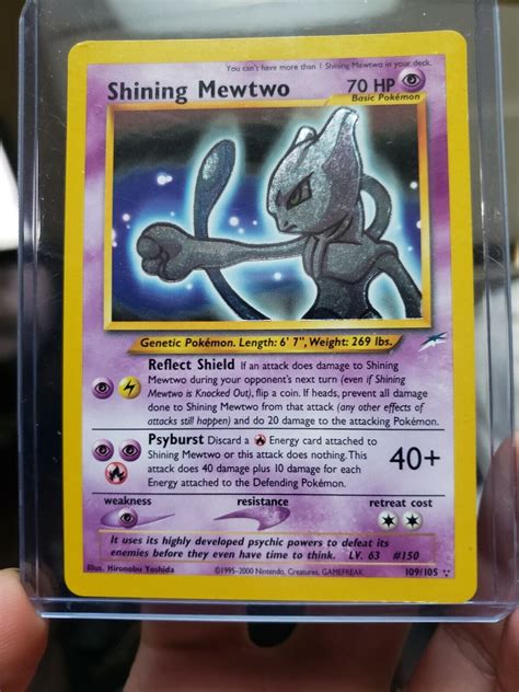 Shining Mewtwo Pokemon Card - Printable Cards