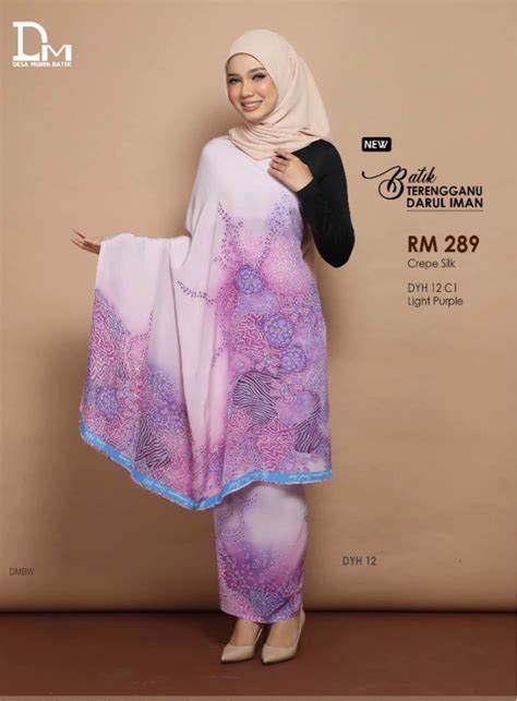 Baju Kurung Batik Crepe Terengganu Women S Fashion Muslimah Fashion