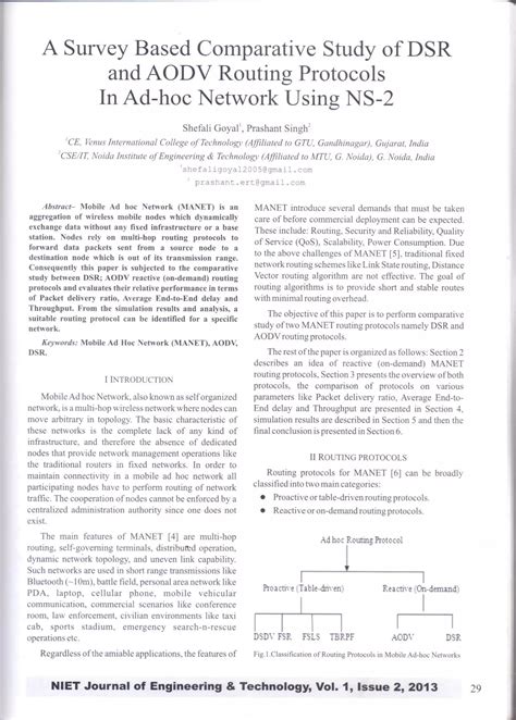 A Survey Based Comparative Study Of Dsr And Aodv Routing Protocols In