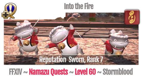 FFXIV Into The Fire Beast Tribe Namazu Rank 7 Stormblood YouTube