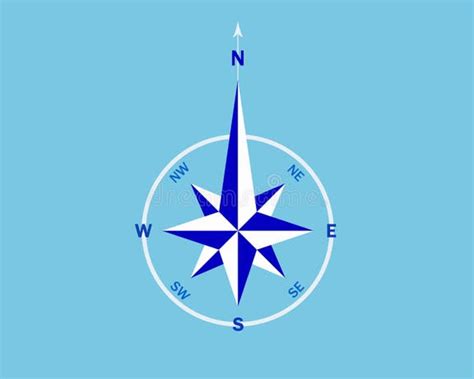 Blue Compass Rose Stock Illustrations 4 906 Blue Compass Rose Stock