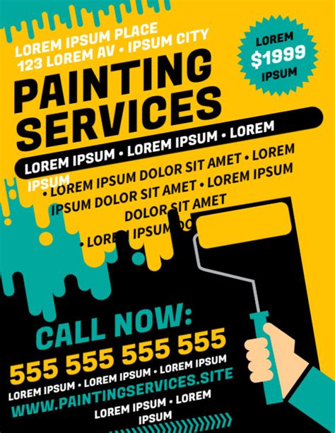 Painting Services Flyer Template Postermywall