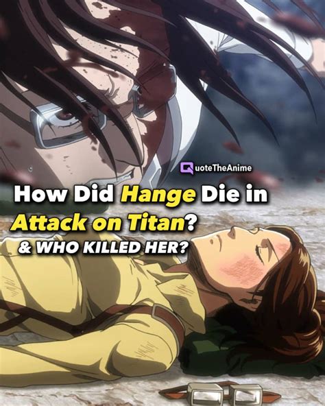 How Did Hange Die in Attack on Titan? (& Who Killed Her) - QTA