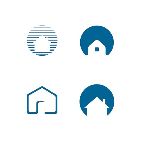 Diseño De Logotipo De Empresa De Casas Vector Premium