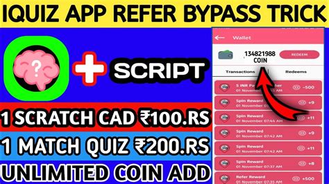 Iquiz Qpp App Refer Bypass Tricks Iquiz App Unlimited Coin Add Script