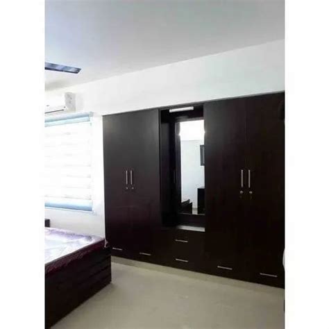 Brown Stylish Wooden Wardrobe For Bedroom At Rs Square Feet In