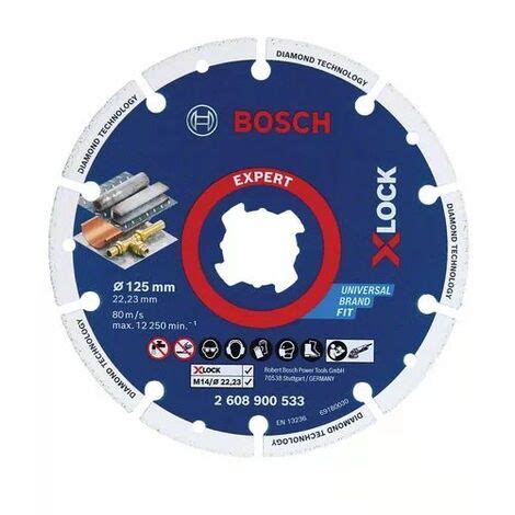 Disque Tron Onner Diamond Metal Wheel X Lock Mm Bosch Expert