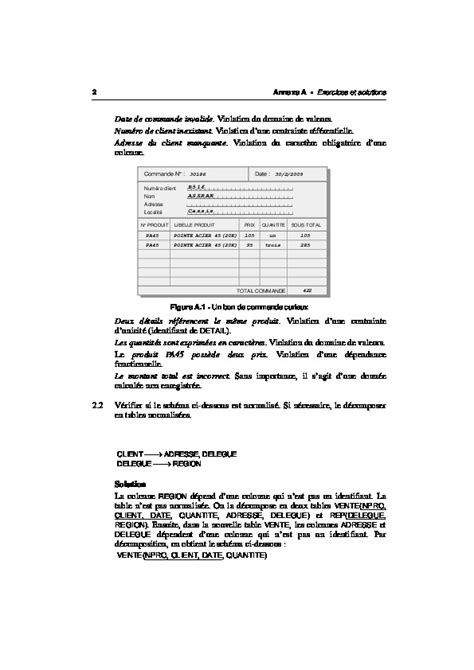 Exercices Et Solutions De Bases De Données Relationnelles Télécharger