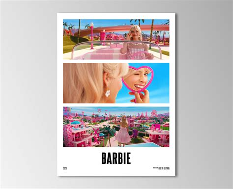 Barbie 2023 Movie Poster Print Minimalist Movie Poster - Etsy