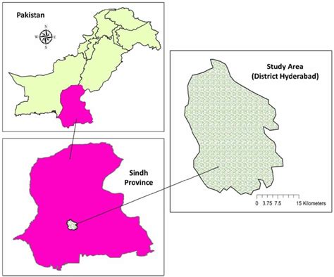 | GIS map of the study area (Hyderabad district). | Download Scientific ...