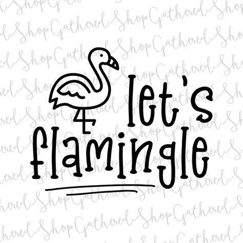 Let S Flamingle SVG Wedding SVG Flamingo SVG Etsy Ireland