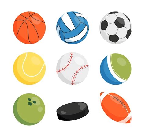 Premium Vector Balls For Sports Set