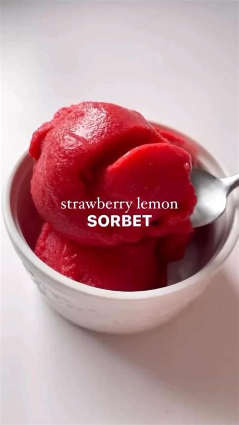 Strawberry Lemon Sorbet A Refreshing Summer Treat