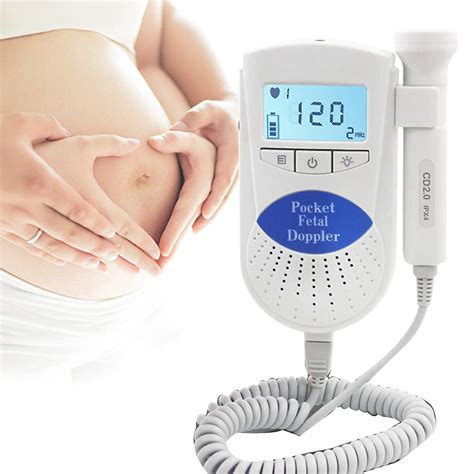 Detector De Batimentos Card Acos De Beb Ultra Som Doppler Fetal