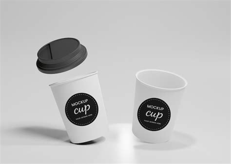 Maqueta De Vaso De Papel Para Llevar Archivo PSD Premium