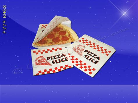 Fischer Paper Products 1014 Pizza Slice Bags 8 38 X 9 Double Opening