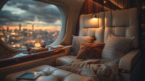 Luxury private jet interior generative ai | Premium AI-generated image