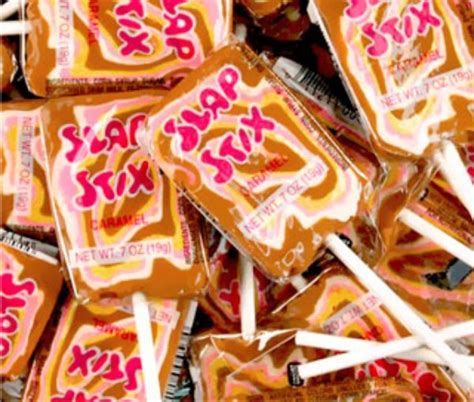 Necco Slap Stix Caramel Pop Banana Swirl Banana Poster