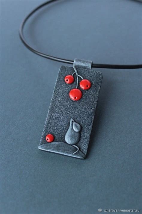 Кулон из полимерной глины Осень | Поделки из полимерной глины ...