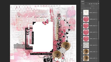 Using Layered Quick Pages In Digital Scrapbooking YouTube