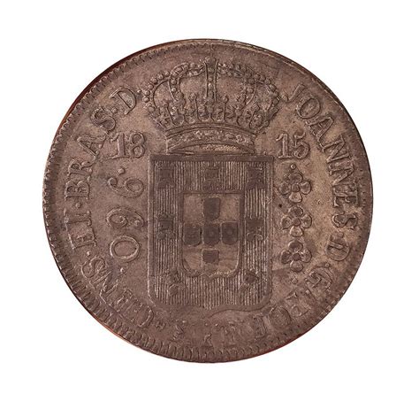 Numismática Moeda de Prata do Brasil Colonial 960 Réis 1815 R