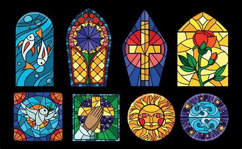 Stained Glass Vector Art Icons And Graphics For Free Download