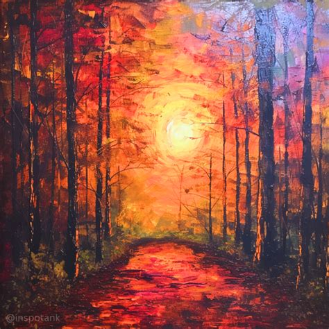 50+ Acrylic Forest Painting Inspiration Ideas & Tutorials [Art ...