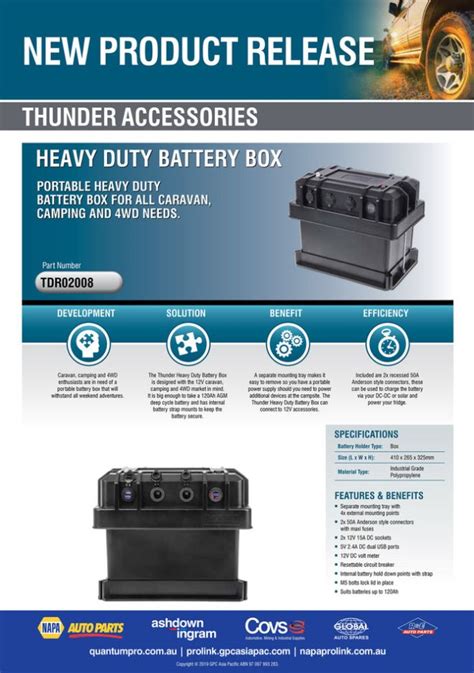 Heavy Duty Battery Box For Group 24 31 Battery Sizes Minga