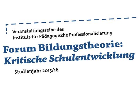 Forum Bildungstheorie Ruth Sonderegger Wien Institut für