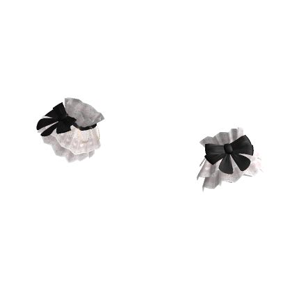 Cute Lace Cuffs With Big Bow And Pearls Black Roblox Item Rolimon S