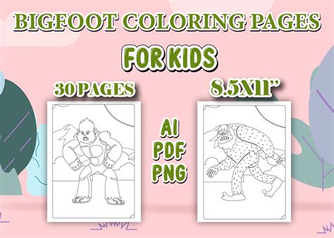 Coloring Pages Bigfoot