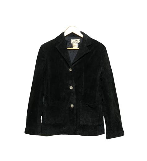 Hermes Vtg🔥hermes Velvet Black Jacket Made In France Grailed