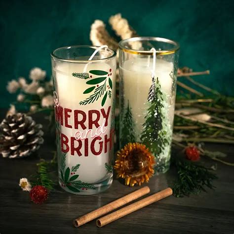 Air Freshener Bulk Jar Soy Wax Christmas Scented Candles For Home With