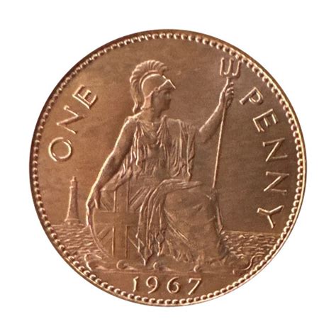 Great Britain Elizabeth Ii Dei Gratia Regina One Penny