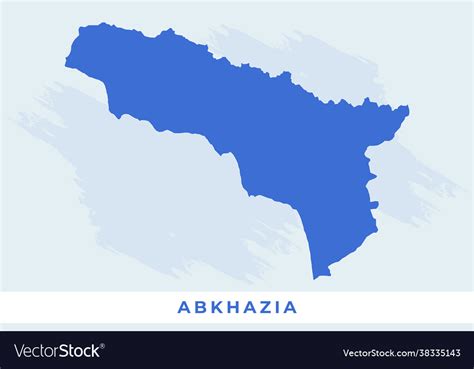 National Map Abkhazia Royalty Free Vector Image