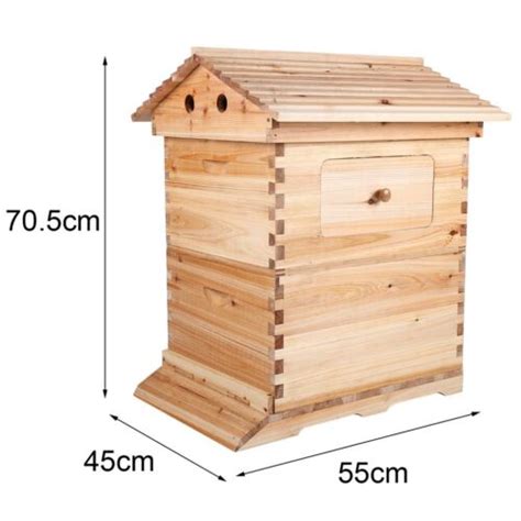 Wooden Auto Bee Hive Box Beekeeping Beehive House For Plastic Bee Hive