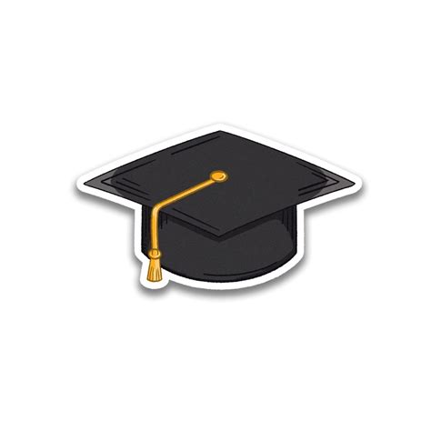 Stick With Finn Graduation Cap Sticker Graduation Cap Graduation