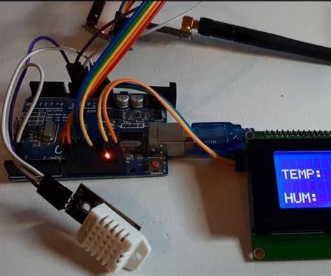 Arduino Wireless Temperature And Humidity Lcd Sensor Weather Technology Display Tech