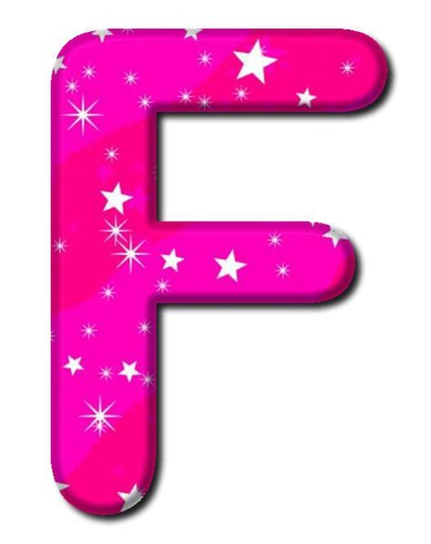 Pink Stars F Bubble Letters And Pink Bubbles