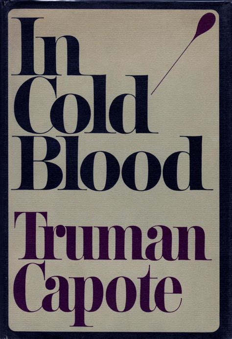 In Cold Blood Par Capote Truman Fine Hardcover 1966 1st Edition